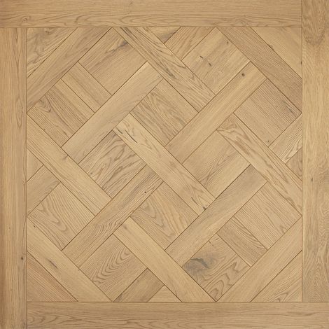 Dalle de parquet Versailles - Chêne massif - Verni-Naturel - 100x100 cm