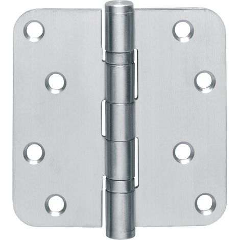 Bisagra para puerta con rodamiento de bolas VA redonda 102x102mm DIN L / R ma pasador extensible INTERSTEEL