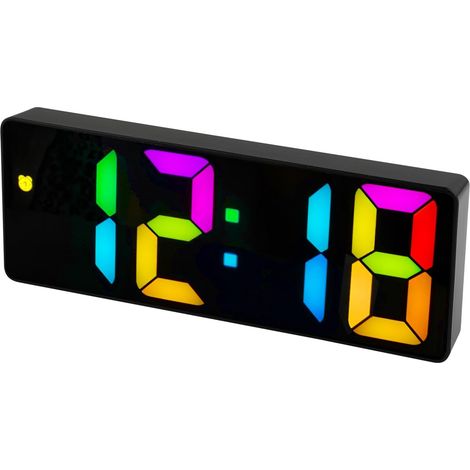 Réveil silencieux, luminosité et volume réglables, alimentation USB (1/5)