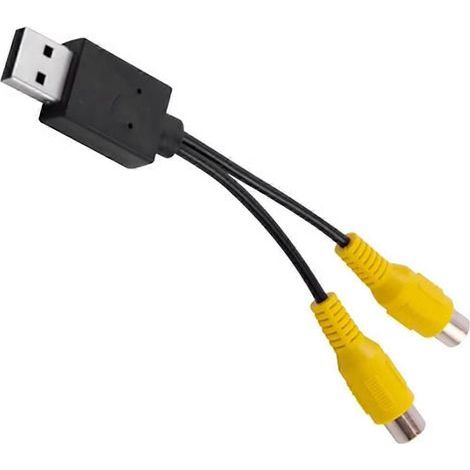 Boîtier de sortie vidéo pour voiture. adaptateur USB vers CVBS. câble de sortie vidéo RCA portable pour multimédia Android (1/5)