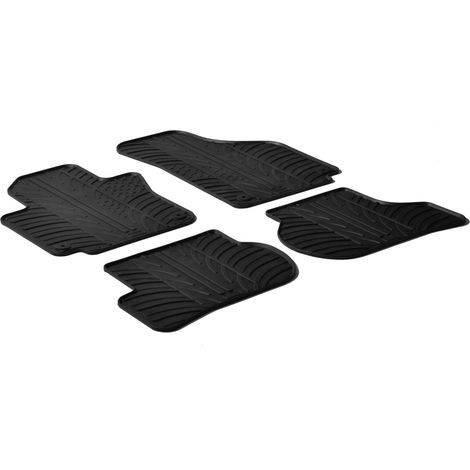 Set tappeti su misura in gomma - compatibile per Seat Altea (04/0412/14) - Seat Toledo (01/0509/09) - Volkswagen Golf Plus (05/0507/14)