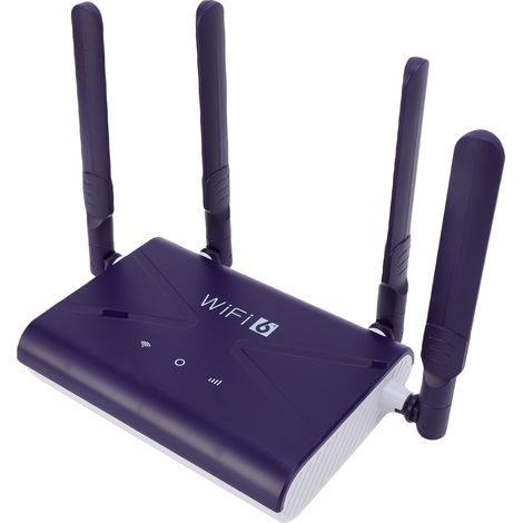 Routeur sans fil WiFi 6 300 Mbps 4G LTE avec emplacement pour carte SIM et 4 antennes pour téléphone, ordinateur portable et PC (1/5)