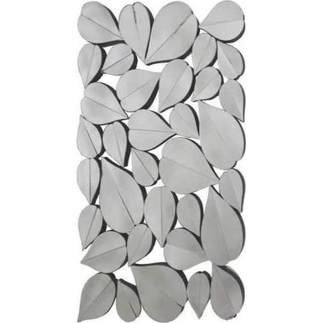 MEUBLER DESIGN Miroir Décoratif Design Flower, Verre, Miroir, Rectangulaire, Style Baroque, 76.2 x 2.5 x 107 cm (1/2)