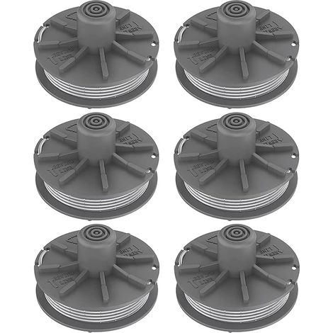 Lot de 6 bobines de fil pour débroussailleuse Gardena 5307-20, Easycut 400 Art. 8846, EasyCut 400/25 Art. 9807, ComfortCut450 Art.8847 (1/5)