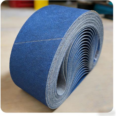 20 Pièces Bandes Abrasives 75 x 457 mm Grain 40 Bande Abrasive 75x457 pour Ponceuse à Bande, Bois & Métal (1/5)