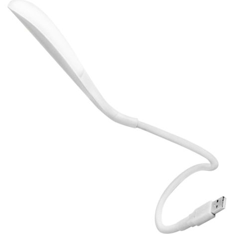 Lampe LED USB Portable Blanche en Plastique Flexible (1/5)