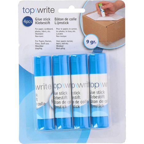 Pack 4 Bâtons de Colle 9gr Topwrite