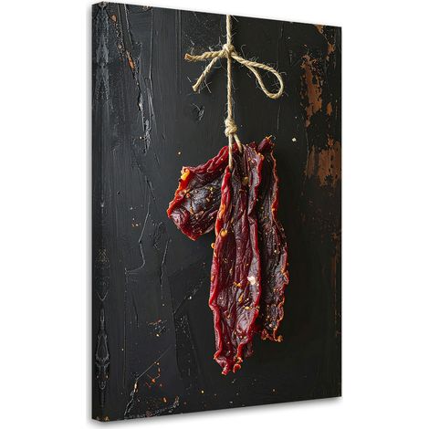 Quadro su tela, Carne essiccata, 60x90 (1/5)