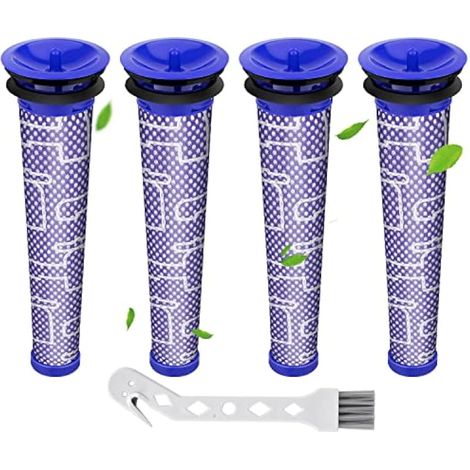 Applicable 4 Filtres Pour Dyson V6 V7 V8 Dc58 Dc59 Dc61 Dc62 Sv09 Filtre Pre-Moteur De Remplacement Pour Aspirateurs 965661-01 (1/5)
