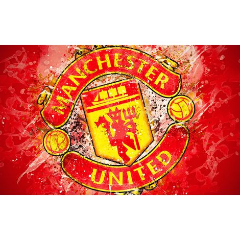 Papier peint panoramique Foot / Football - Manchester United - 130 cm x 81 cm (1/2)