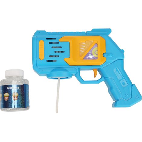 Machine à bulles de savon automatique avec LED, 10 trous, moteur puissant, anti-fuite, liquide inclus, bleu (1/5)
