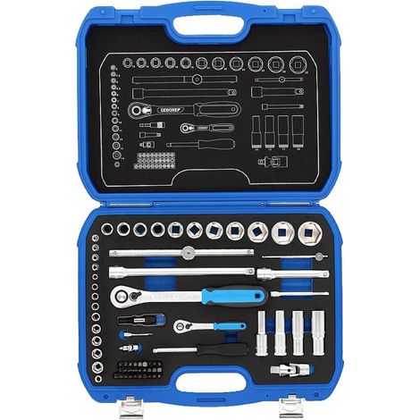 Set di chiavi a bussola 19 BMC 20 69 pezzi ¼"+½" SW 4-32 mm Z.60/40 6KT (1/5)