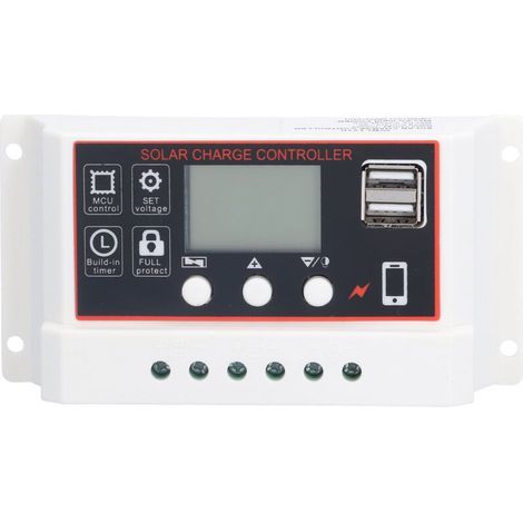 Contrôleur Solaire Lithium 10A avec Protection Intégrée pour Batterie Photovoltaïque (1/5)