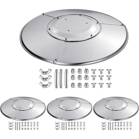 Copertura per stufa in acciaio inox 4 + 1,