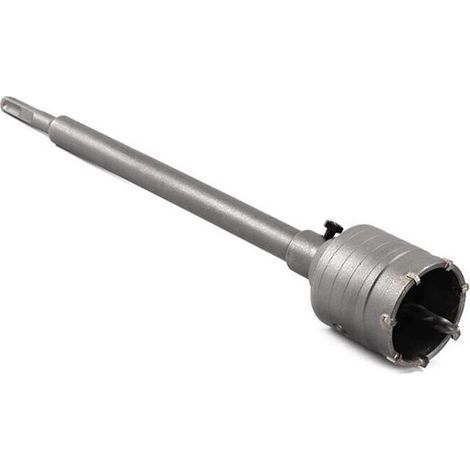 Fresa Per Muro Tazza 55 Mm Asta Prolunga 60 Cm Attacco Sds Plus Da Trapano