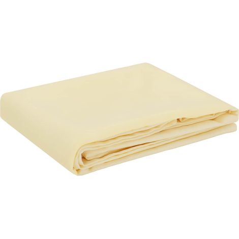 Tischdecke Oval Cremeweiß 130 x 180 cm Polyester vidaXL (1/5)
