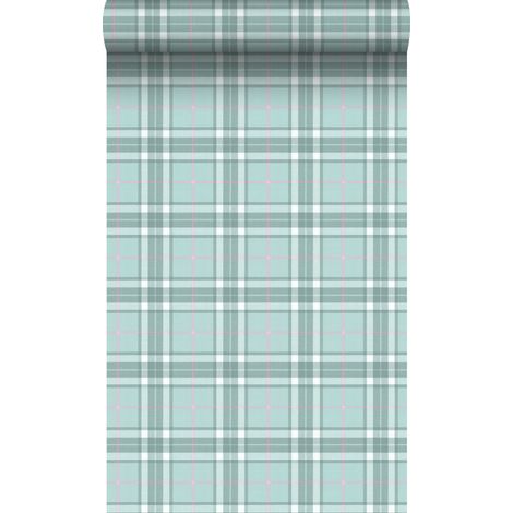 papier peint vichy vert céladon - Origin Wallcoverings (1/5)
