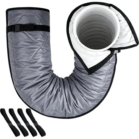 Cache-Flexible pour Climatisation Gaine isolante thermique réglable pour Isolation de climatiseur pour diamètre de 12,7 cm et 15 cm, pour extérieur, camping-car, porte, garage, (1/5)