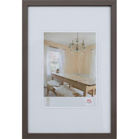 Cadre photo gris 15 x 15 cm Cadre en bois Peppers BP150D (1/4)