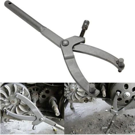 1 Outil extracteur de variateur, Noir, Acier durable, 12x29cm, Pour moteur Scooter GY6 50CC 125CC (1/4)