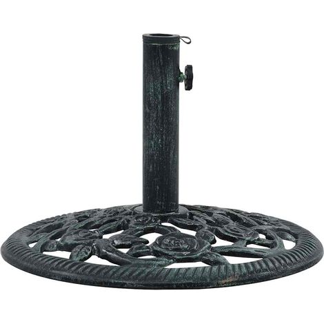 vidaXL Umbrella Base Green 9 kg 40 cm Cast Iron