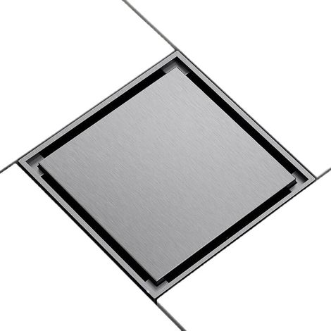Desagüe de piso invisible con levitación magnética, desodorante de núcleo interno, desagüe de piso totalmente de cobre, diámetro de tubería universal: 50/75 mm (ceniza de pistola) (1/5)