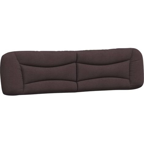 Maison Exclusive - Cuscino Testiera Hvar Marrone Scuro 200 cm in Tessuto (1/5)