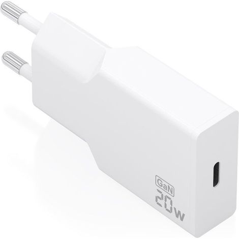 Cargador de pared gan aisens a110-0997/ 1xusb tipo-c/ 20w/ blanco