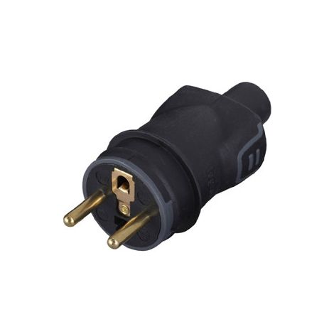 Diff – Prise mâle monophasée 16A IP44 – Protection extérieure contre l'humidité – Pour connexions sécurisées en extérieur (1/2)