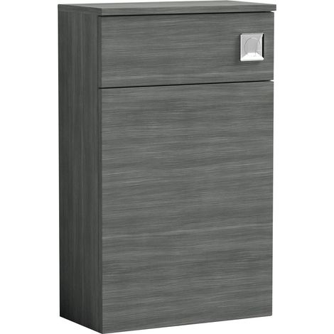 Contemporary Compact WC Toilet Unit 500mm - Anthracite