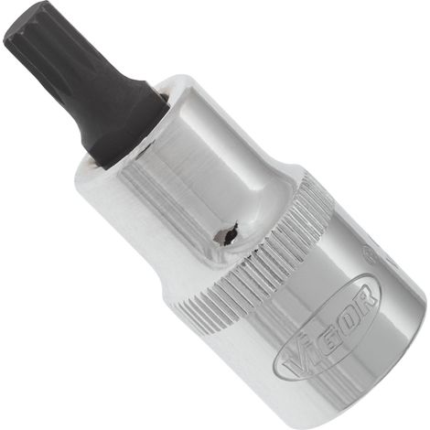 VIGOR Schraubendrehereinsatz, V2096, 1/2 (12,5 mm) Vierkant hohl, Innen Vielzahn Profil XZN, SW M8 (1/3)