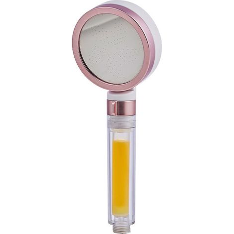 Tête de Douche Filtrante avec Filtration Multi-Couches - Élimination du Chlore pour Hydratation et Soin de la Peau - Type C Doré Rose (1/5)