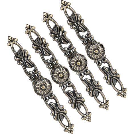Lot de 4 poignées rondes en bronze pour meubles, quincaillerie à un trou, décoration intérieure (1/5)