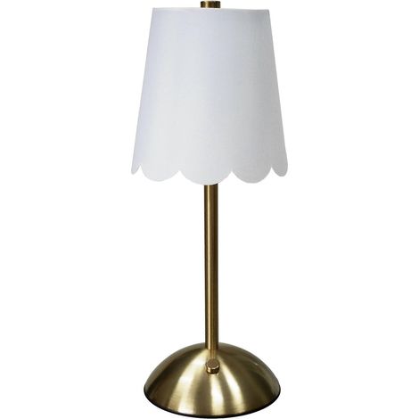 Lampe de table rechargeable sans fil avec commande tactile, 3 modes d'éclairage, 30 cm (11,9 po) en laiton pour chambre à coucher (1/5)