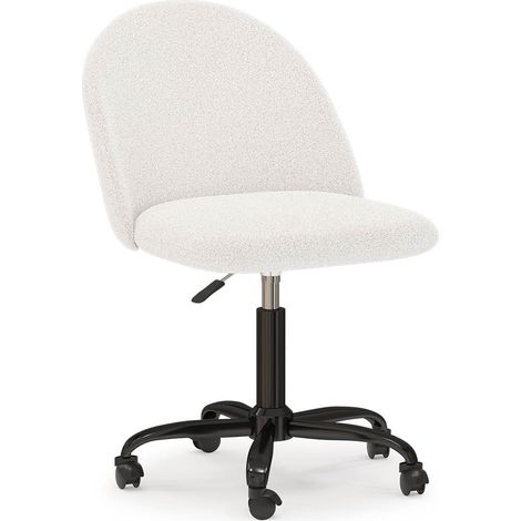 Gepolsterter Bürostuhl - Bouclé - Evelyne Weiß