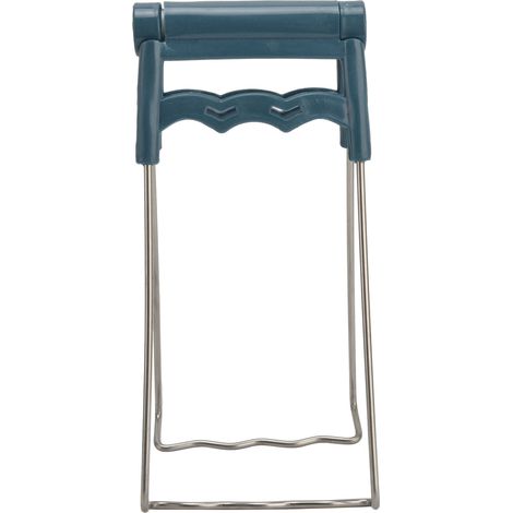 Lève-assiettes en acier inoxydable et silicone PP anti-brûlure, idéal pour les casseroles, bols et plats chauds. (1/5)