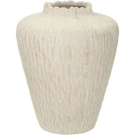 Dekorativer Vase Mauro Ferretti creme 40 cm Magnesium