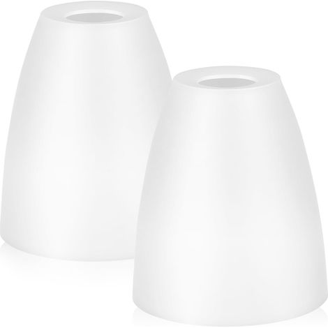 Lot De 2 Abat-Jour En Plastique Blancs Pour Lampe De Bureau Et Lampe De Table Abat-Jour Cylindrique Pour Salon Chambre Hôtel Et Bureau (1/5)