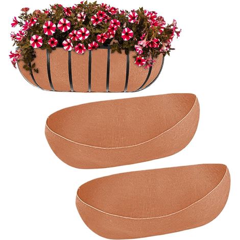 3 Stück Blumen Fensterkasten Filzeinlagen Pflanztopf Trog