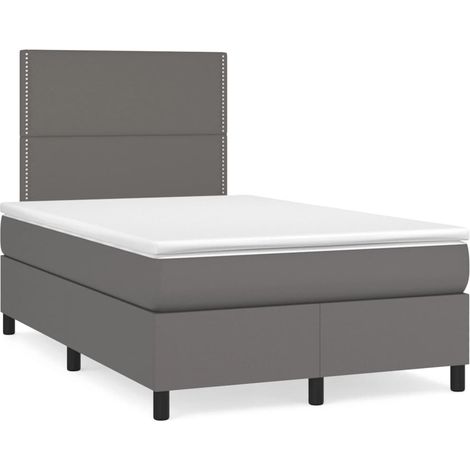 Maison Exclusive - Boxspringbett mit Matratze Grau 120x200 cm Kun