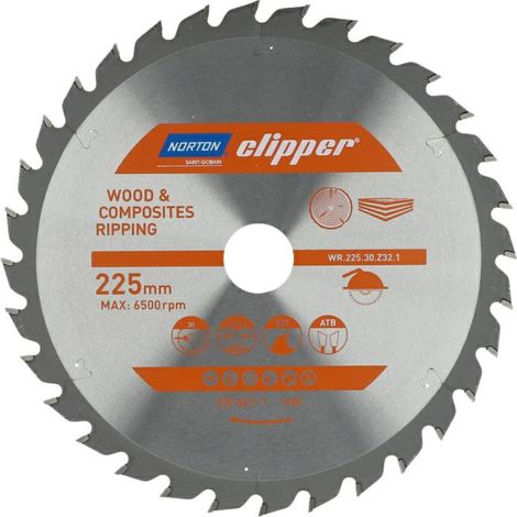 Kreissägeblatt Norton circular saw blade 225 mm 32 Zähne