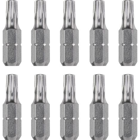 kwb 10 pezzi Torx 20 Industrial Steel Bit Set, 25 mm bit, 1/4'' presa esagonale (1/4)