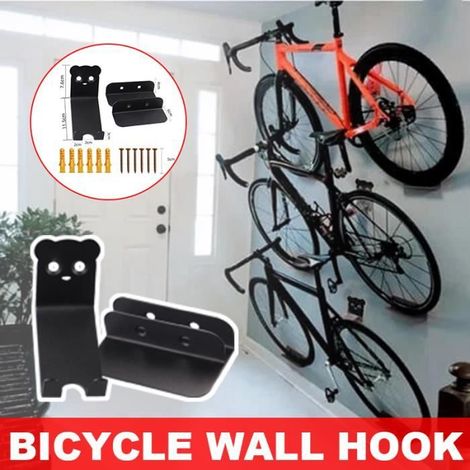 Support de Rangement Vélo - Non spécifié - Mural en Acier - Économie d\'espace - Design intelligent - 30 kg max (1/4)