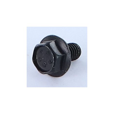 Vis métaux Tête hexagonale TH M8X16 Embase collerette crantée Classe 8.8 Acier zingué noir-200 pièces