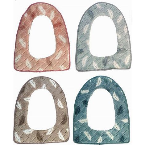 Cleafe - Cuscino Coprisedile Water Seduta Copertura Morbida Per Wc Piume Colorate 87205 - 3,5 (1/2)