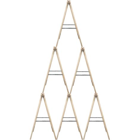 6x Holz-Klappbock Untergestell Holzständer Weihnachtsbaum DIY Fichte bis 80kg