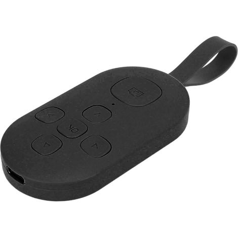 Télécommande Bluetooth rechargeable pour téléphone, tourne-page, déclencheur selfie mains libres pour smartphones et tablettes (noir)
