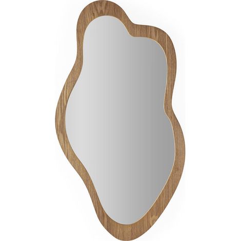 Miroir organique en bois d'épicéa naturel - Naturel (1/3)