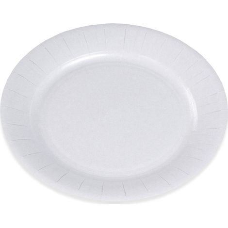 NAPPAGE ARTS DE LA TABLE 100 Assiettes en carton Blanc diamètre23cm (1/3)