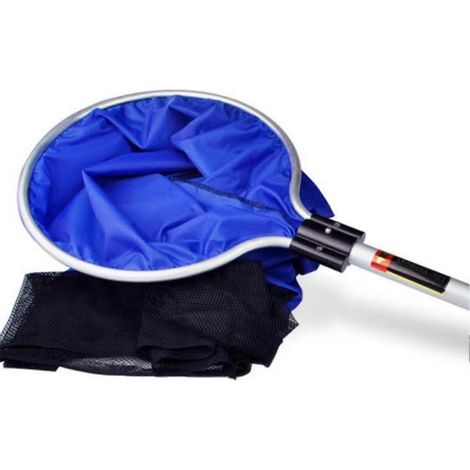 Épuisette de pêche en nylon souple semi-perméable avec poignée en aluminium antidérapante convient aux aquariums de koï et d'arowana longueur de l'épuisette 30 cm / 11,8 pouces longueur de la poign (1/5)